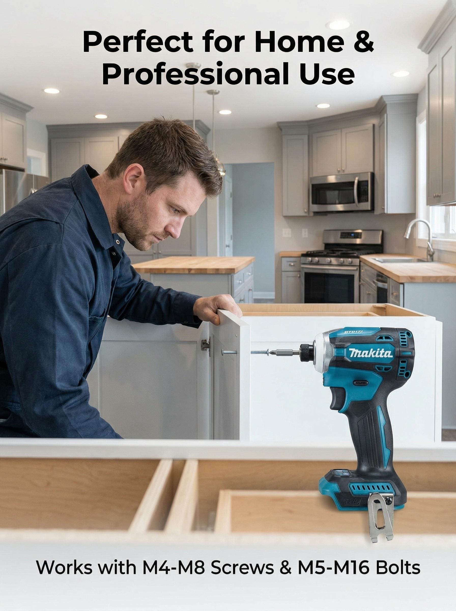 Makita DTD171 Cordless Impact Driver For Construction And Home Repair With Brushless Motor And Variable Speed