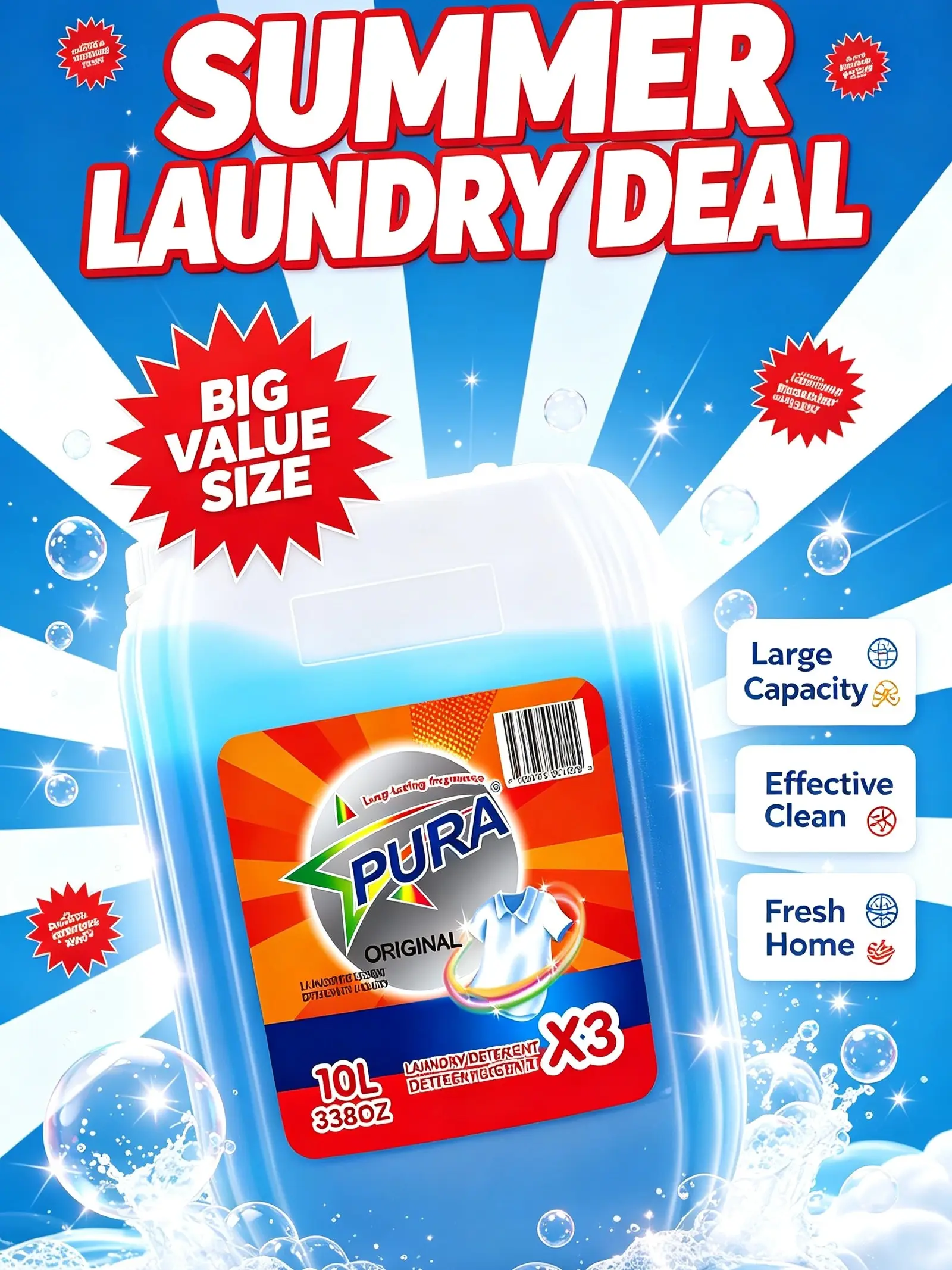PURA HUGE 10L Laundry Detergent | Save Money On Laundry