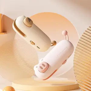 Mini Bag Sealing Machine USB-C Charging, Cute Pig Heat Seal, Quick Pull Fast Seal, Convenient for Snacks Fruits Food Daily Essentials