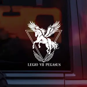Red Rising Vinyl Car Decal, Pegasus Legion Sigil Design Inspired by Pierce Brown’s Red Rising Saga, Sci-Fi Fantasy Fandom Sticker for Cars, Laptops & Water Bottles, Perfect for Howlers, Red Rising Fans & BookTok Sci-Fi Readers