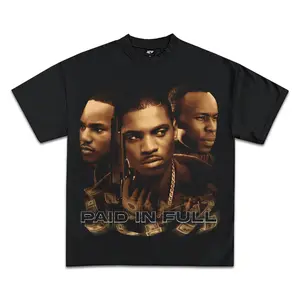 Paid in Full Vintage Graphic T-Shirt, Crewneck Cotton Made In USA