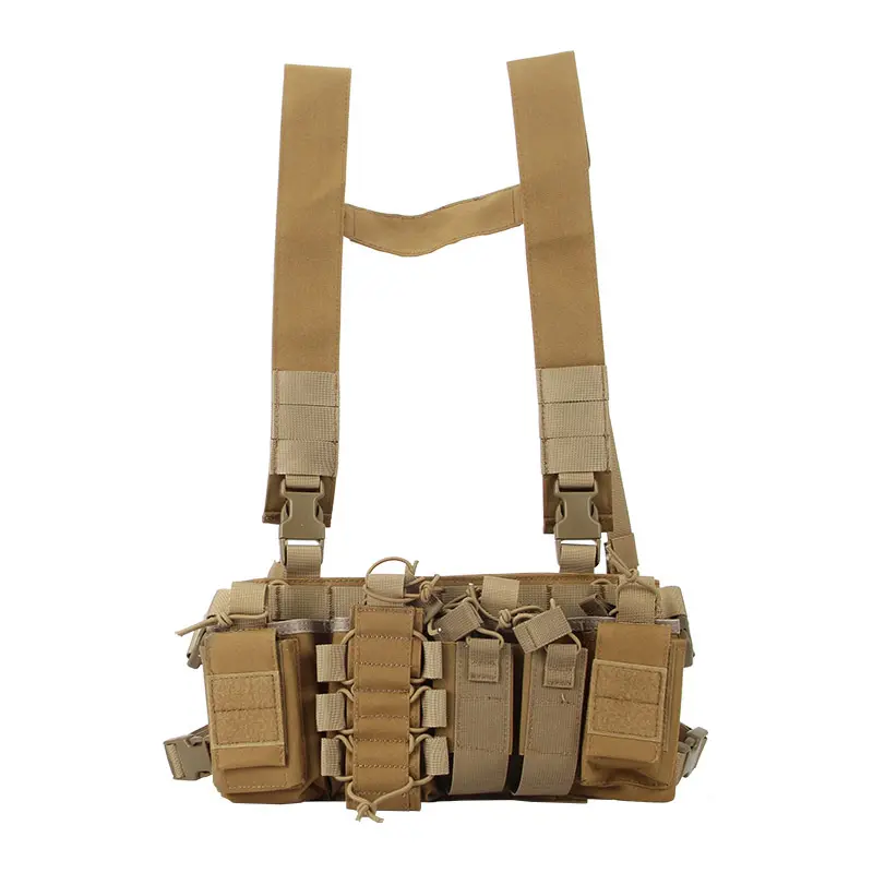 Unisex Multifunctional Tactical Vest - Waterproof Nylon Paintball Gear, Outdoor Chest Harness, Military Enthusiast Training Apparel, Cycling Fanny Pack, Unisex Cycling Fanny Pack, Military Fan Training