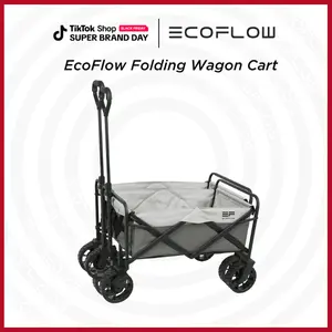 ECOFLOW Ecoflow Folding Wagon Cart - Polypropylene, Adjustable, Easy To Use, Foldable, Large Capacity 23"D x 20"W x 35"H