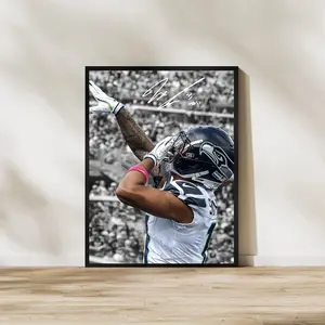 Jaxon Smith-Njigba Art Print Poster. Seattle Seahawks Decor. NO FRANED