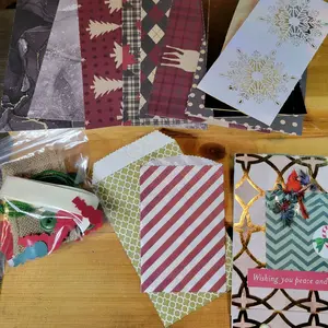 Xmas Mini Notebook and Junk Journal Papercrafts Bundle Scrapbook Supplies