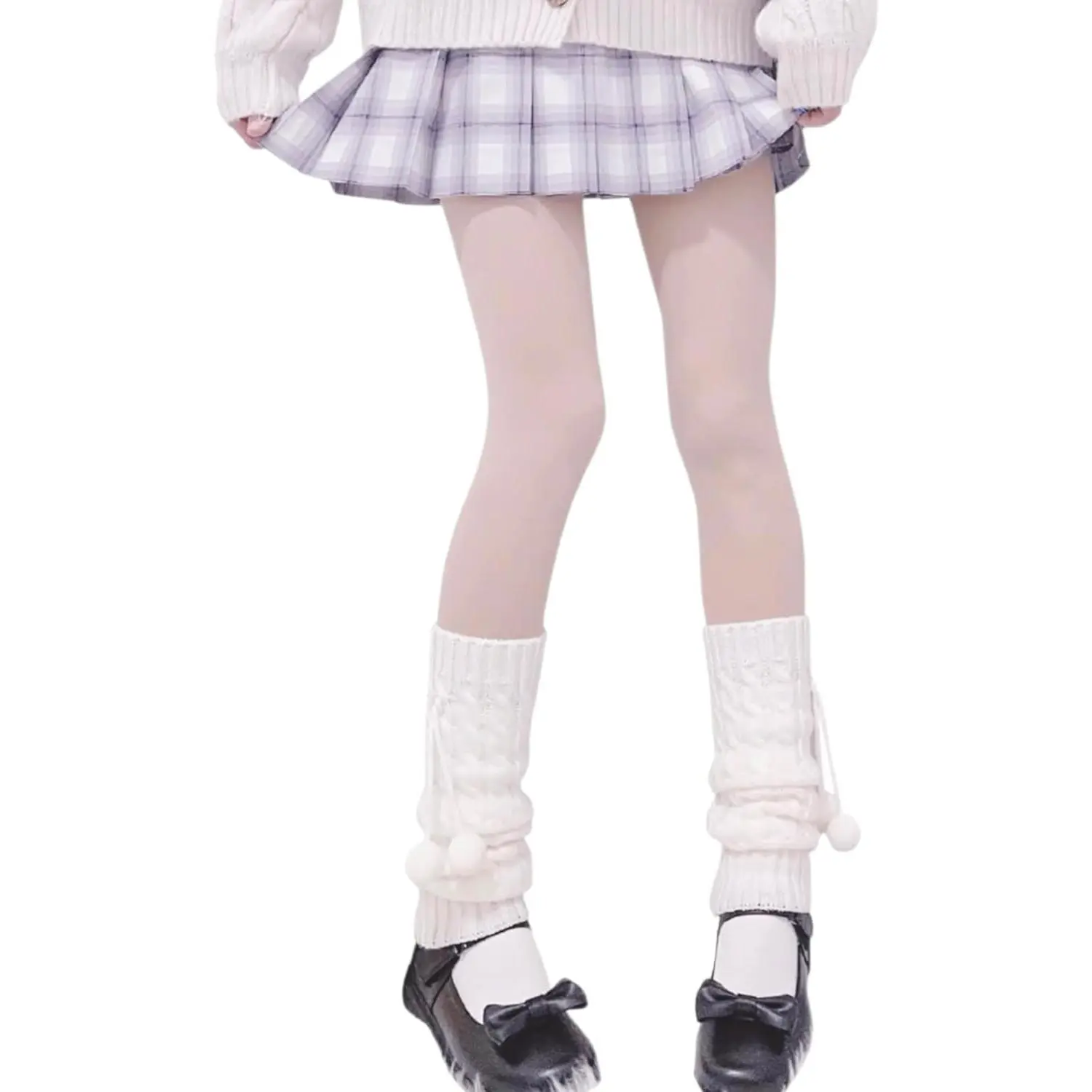 Kawaii Leg Warmers Y2K Harajuku Legs Warmer for Girls Women Lolita Accessorie Gothic Long Sock Winter Ankle Warmers