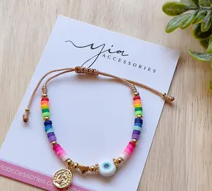 Multicolor SB White Evil Eye bracelet Multicolor SB White Evil Eye bracelet