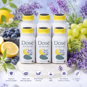 Dose Immunity Shot with Vitamin C & Elderberry | Maintain Healthy Immune System | USDA Organic Zinc & Elderberry | 2 fl oz
