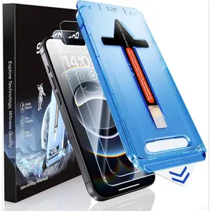 L-CLC009   2 Pack for iPhone 16e Screen Protector 6.1 inch, Tempered Glass Film, Auto Dust-Elimination, Bubble Free, Easy Installation