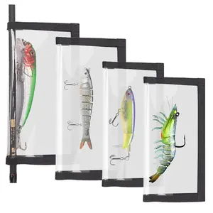 Fishing Bait Protector Transparent PVC Transparent Fake Bait Storage Bag, Fishing Hook Cover, Ensures Fishing Safety, Convenient for Viewing Lures, Fishing Bait Storage Bag