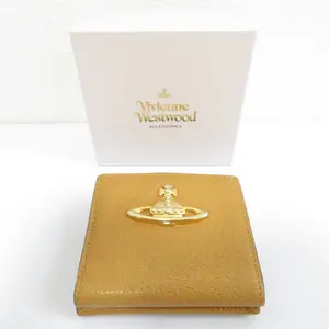 Pre-owned vivienne westwood Calfskin Small Leather Goods Orb Leather Wallet