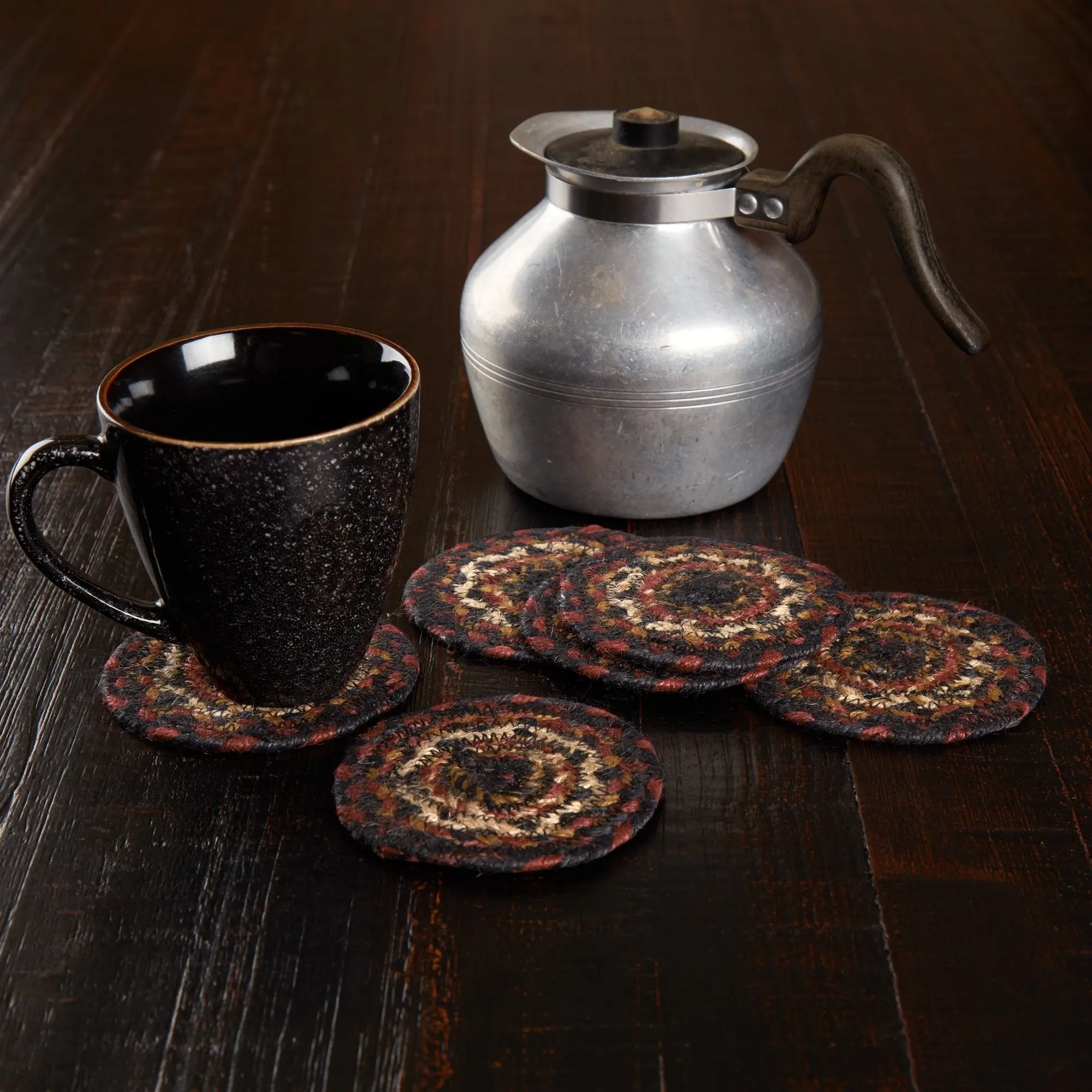 Brick Raven Braided Coasters