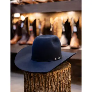 Resistol: 6x Midnight Navy 4 1/4″ Brim (Open Crown)