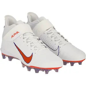 Clemson Tigers Team-Issued White Alpha Menace Cleats from the Football Program - Size 15 - Fanatics Authentic Certified