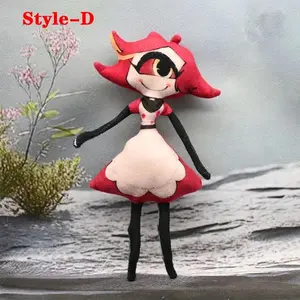 With Body Wire Flexible Funny Lovely Anime Animation Hazbin Hotel Plush Toys VOX Alastor Niffty Character Figure Plushie Doll