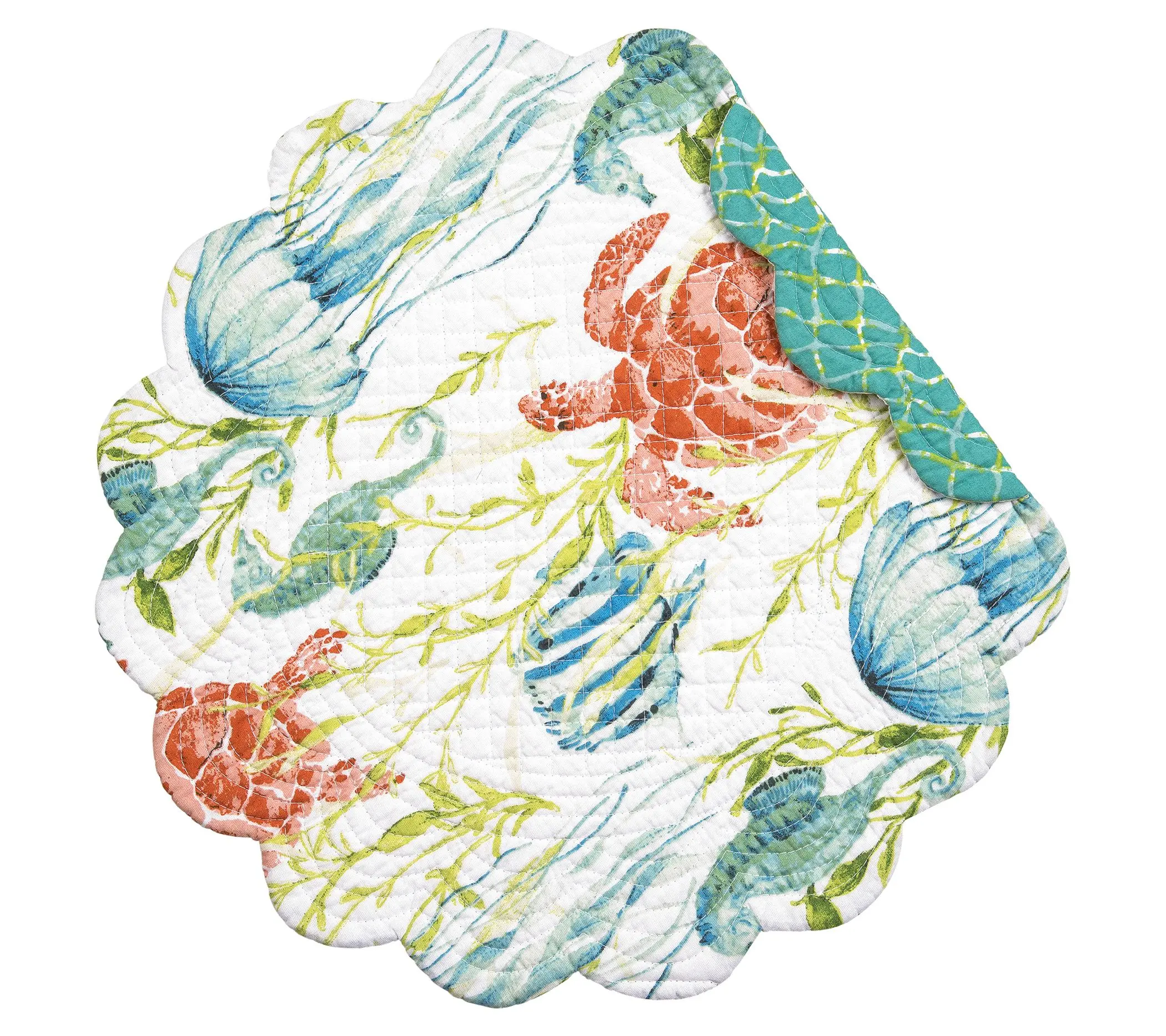 17" Paradise Sound Round Placemat Set of 6 by Valerie 17" Paradise Sound Round Placemat Set of 6 by Valerie