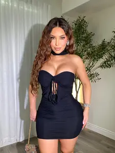 Lola Black Mini Dress