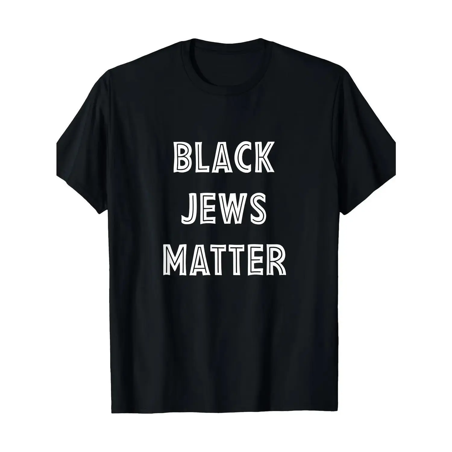Women's Streetwear Graphic Tee, Black Jews Matter Faith-Based Design, Soft Breathable Shortsleeve Crew Neck, Tshirt