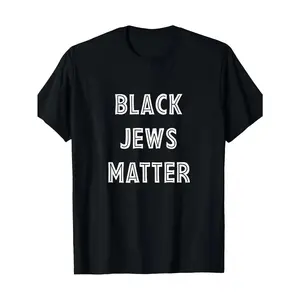 Black Jews Matter Jew Passover Hanukkah Hebrews Of Zion Faith Based Casual Short Sleeve Breathable Soft Round Neck Menswear Top