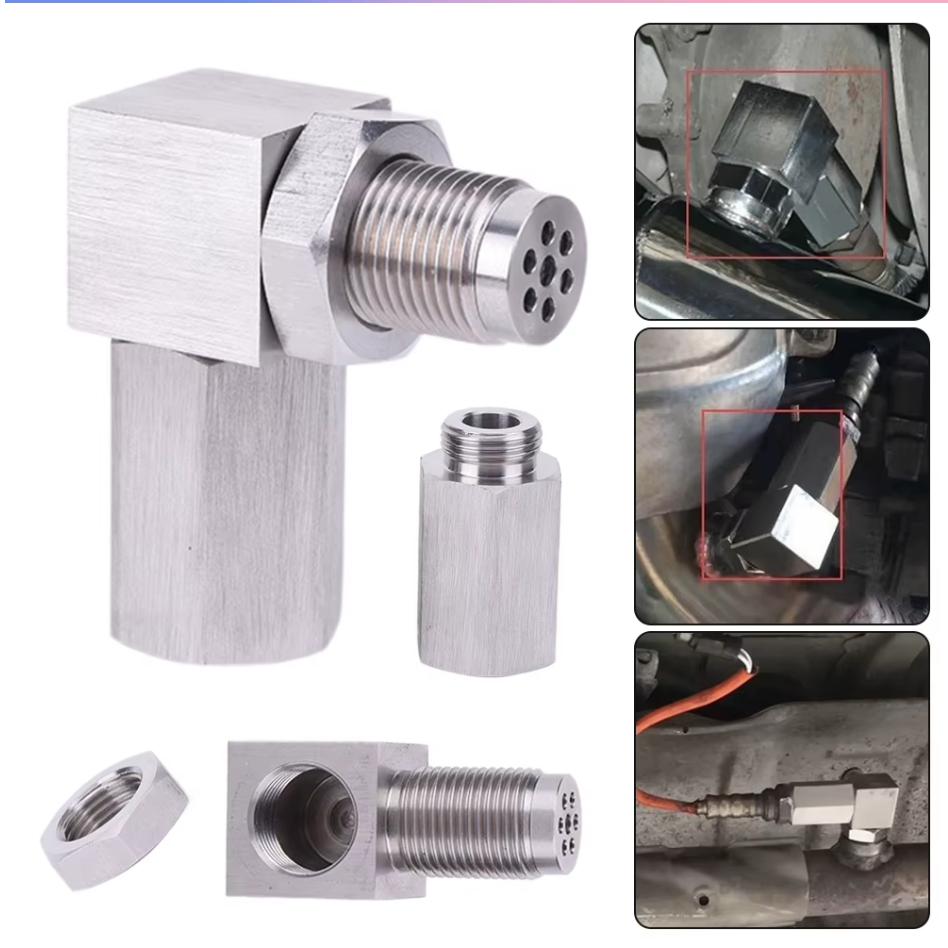 2PCS Manage products  Extended O2 Sensor Spacer Length, Straight Design, No Catalytic Core (Mechanical Hardware Tool)