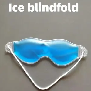 Relaxing Ice Gel Eye Mask, Sleeping Mask, Eye Cover, Multi-Functional Cold Heat Therapy, Latex-Free, Low Sensitivity, Reusable Portable Calming Soothing Lightweight Sleep Aid Accessory