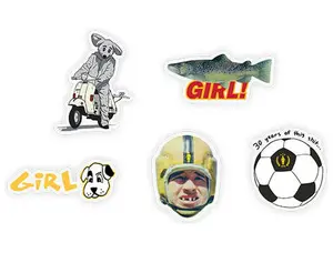 Girl Skateboards Three Decades Sticker Pack