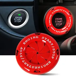 Spin Push Button Start Covers, Rotate Car Ignition Button, One Key Start Cover for Car and Motorcycle