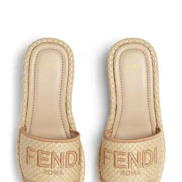 Fendi Sunshine Platform Slides - 39.5