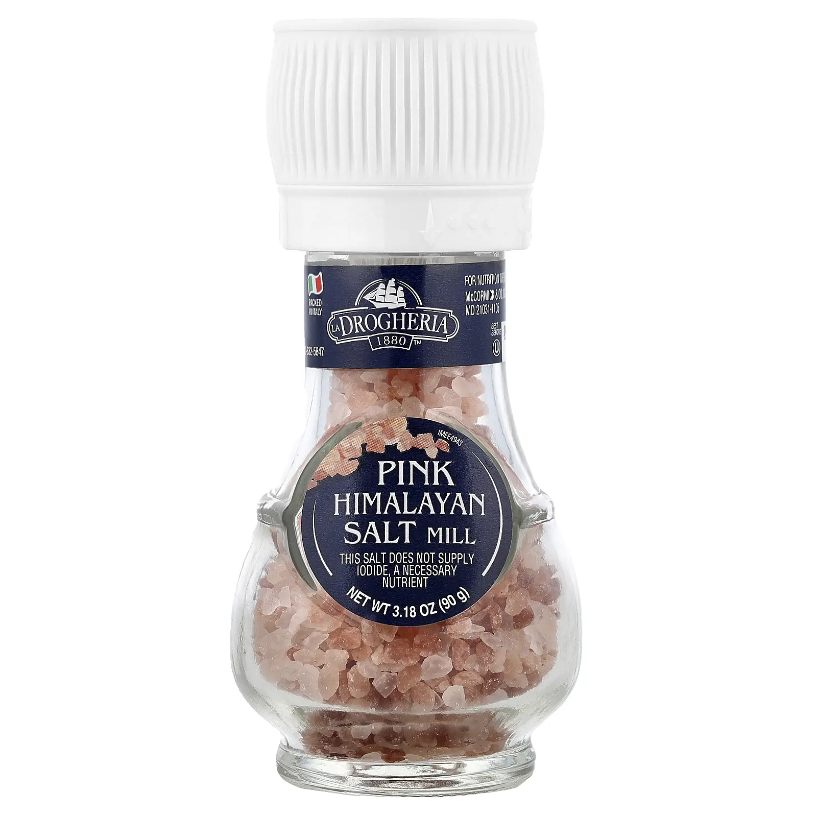 Drogheria & Alimentari Pink Himalayan Salt Mill, 3.18 oz (90 g)