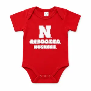 Nebraska N Onesie | Red | Multiple Sizes | Lou's Sporting Goods | 25N5IC