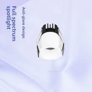 Ultra-Narrow Frame New Model Recessed Downlight Deep Cup Anti-Glare Living Room Home Small Hill Full Spectrum 35mm Hole