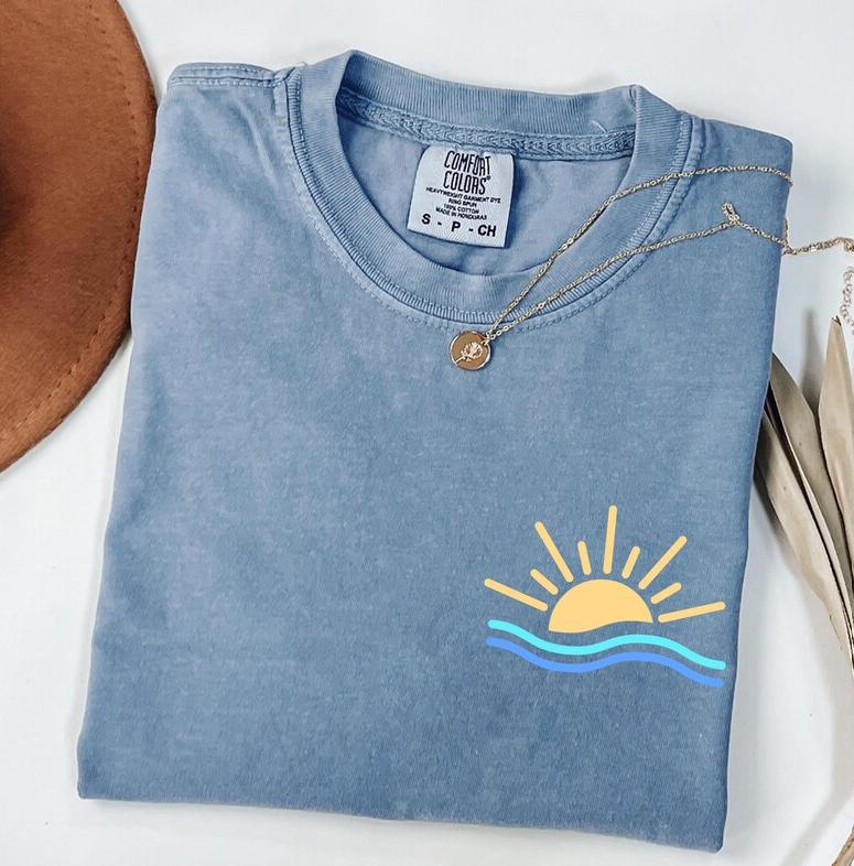 Comfort Colors Summervibe Beach Shirt, Vacation Cute Girls Shirt, Cute Summer Clothes Vacation