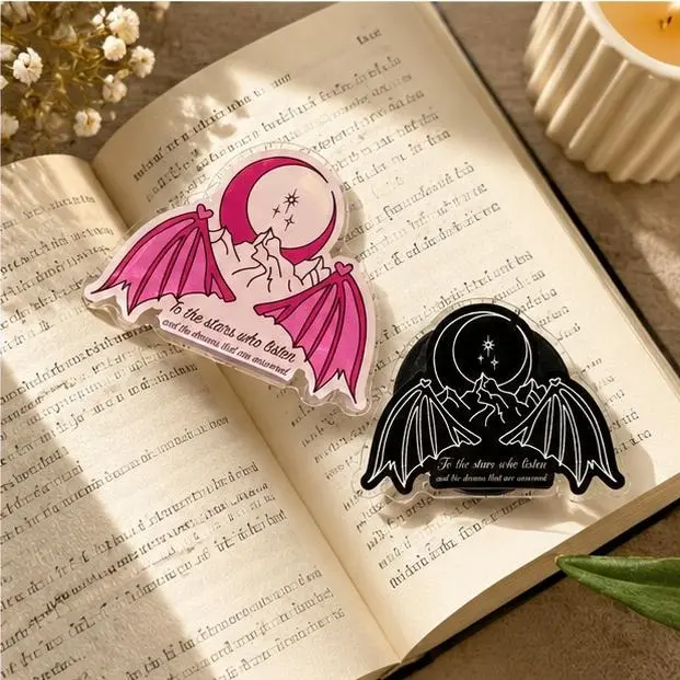2D Acrylic Phone Grip Aesthetic Celestial Design, Fantasy Wing Phone Stand Holder, Collapsible Universal Mobile Accessory for All Phones