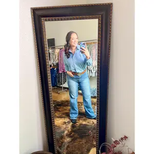 Dusk Blue Turn-down Collar Chambray Shirt