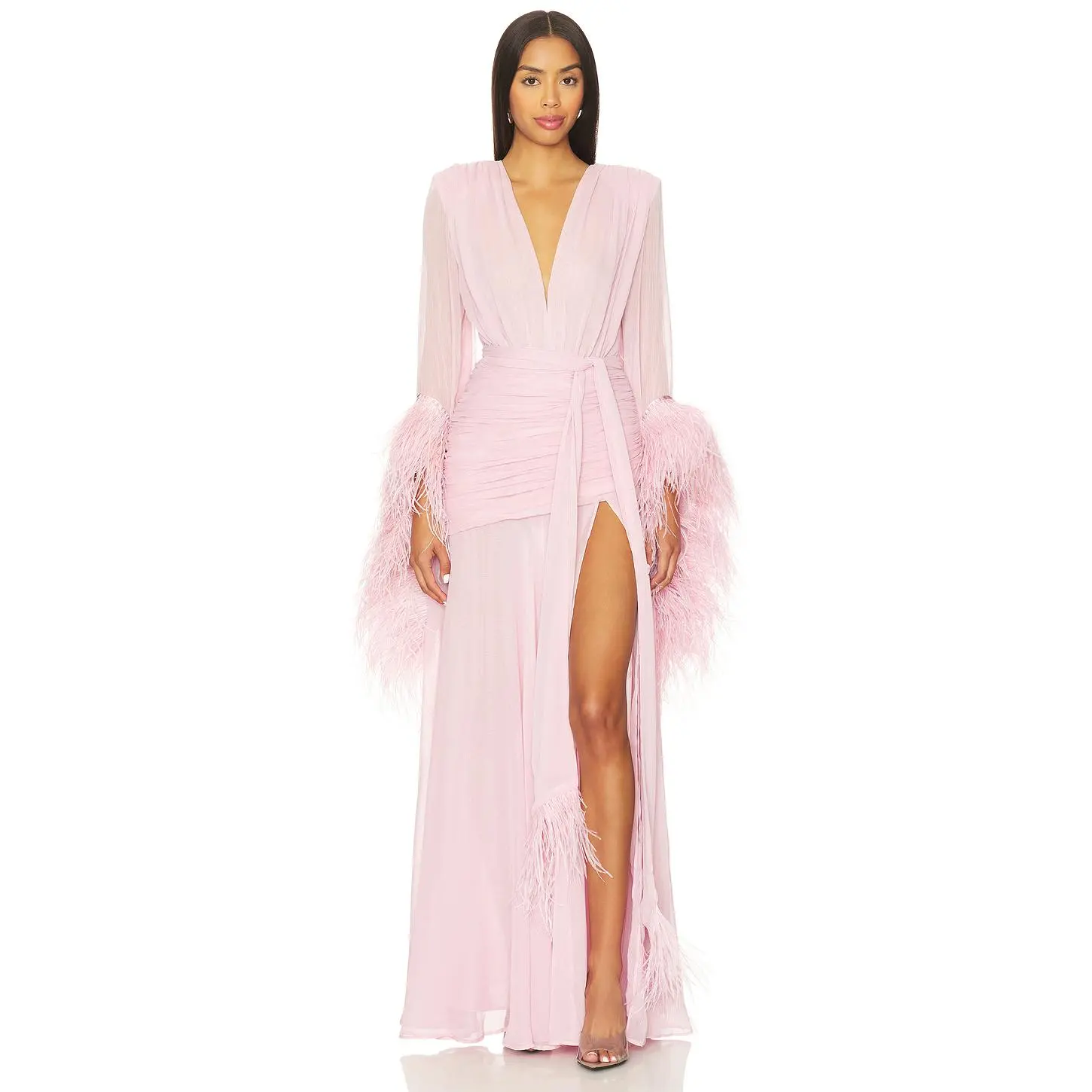 Bronx Banco Geisha Maxi Dress in Pink
