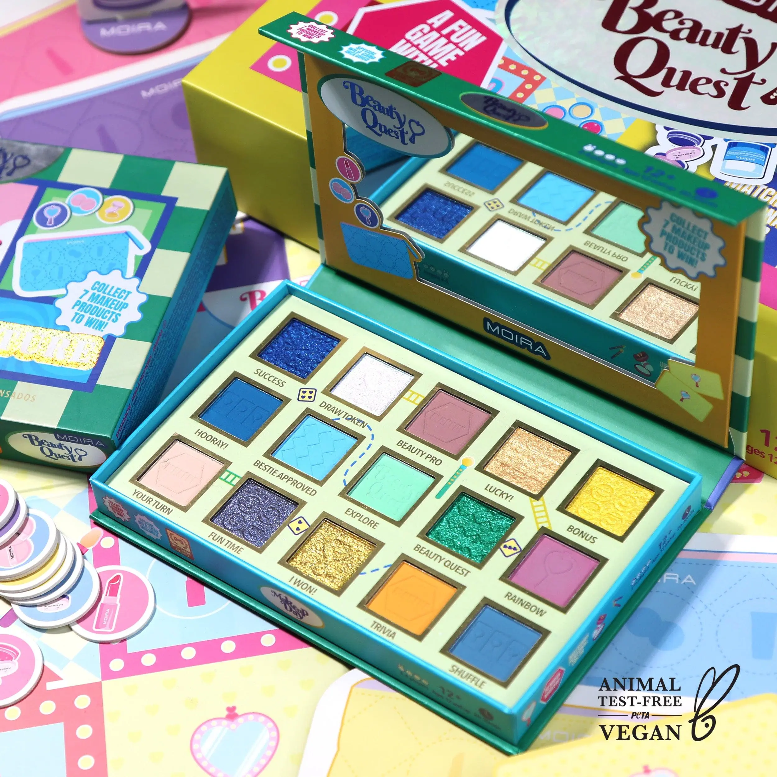 MOIRA | Beauty Adventure Pressed Pigment Palette | Highly Pigmented Eyeshadow Palette