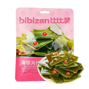 BiBiZan Spicy Seaweed Snacks, Crispy & Savory Kelp Strips, 120g (4.2oz) - Authentic Asian Flavor