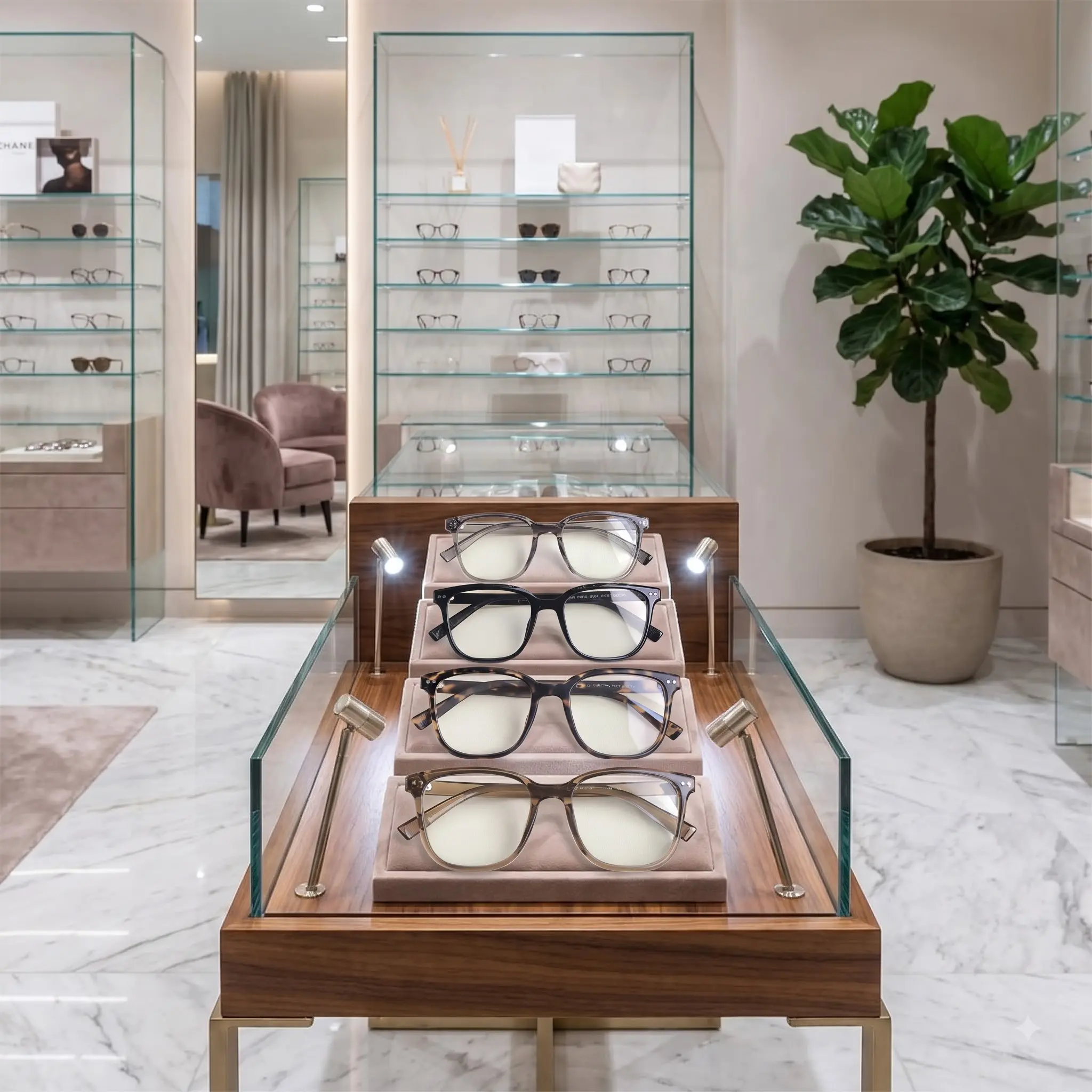 Korean Square Eyeglass Frames for Women & Men – Lightweight Vintage Optical Glasses, Clear Lens Fashion Eyewear for Everyday Wear, Office, Reading & Computer Use