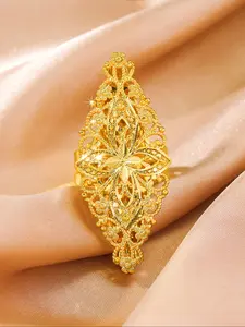 Women's Geometric Ring Copper Plated Jewelry, Diamond Shaped Cut Out Design, Perfect Gift for Girlfriend & Friends, Copper Material, Unisex Appeal, All Seasons Wear, Unique Rings, Statement Rings