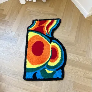 LAKEA Sexy Butt Temperature Creative Door Mat Soft Tufted Bathroom Rug Body Pattern Cartoon Carpet Cute Bedside Carpet Home Room Decor