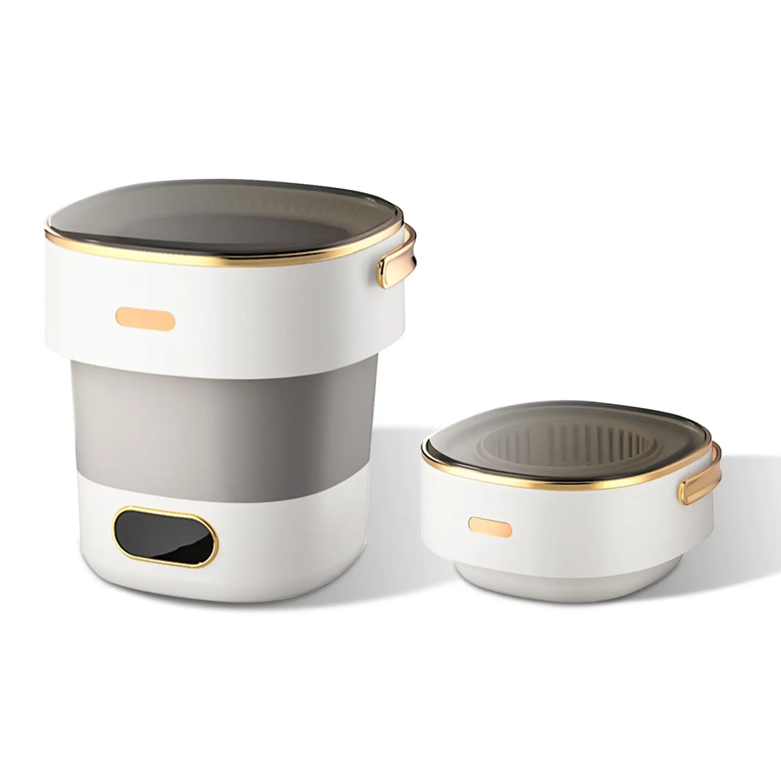 Foldable Mini Portable Washing Machine & Dryer, 13L ABS+TPR Compact Apartment Washer with 3 Cleaning Modes, Fully Automatic Automatic Mode for RV/Dorm Laundry