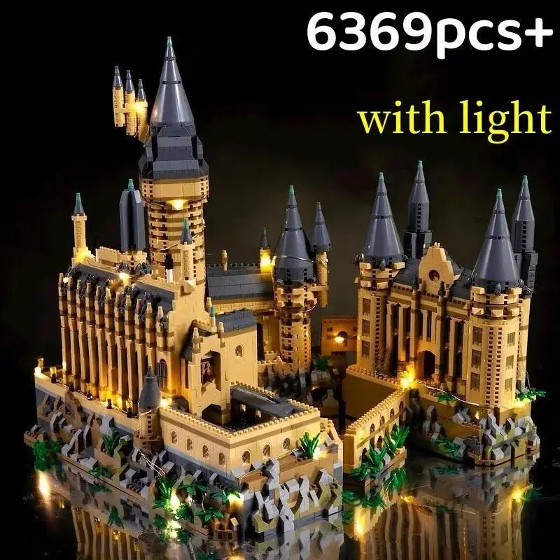 Micro Bricks City Creative Medieval Magic Castle Series School Architecture Palace DIY Blocks Gifts Kid Assembly Toys