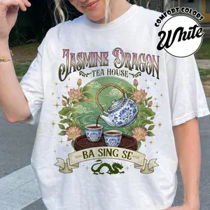 Jasmine Dragon Tea House Shirt, Uncle Iroh Shirt, Ba Sing Se Anime Lover Tee, Tea Shop Avatar Inspired Gift, Made to Last