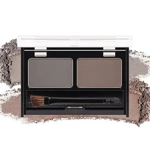 Eyebrow Powder Medium Brown Light Gray Kit