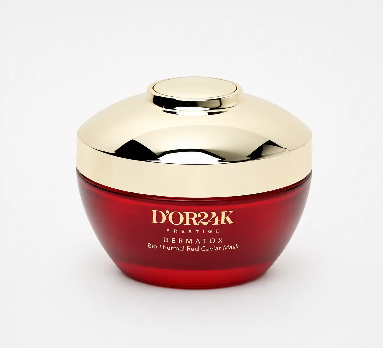 D'OR 24K Ultimate Dermatox Red Caviar Face Mask, Infused with Flower Extract, Green Tea, and Hydrating Serum for Moisturizing Skincare, Moisturizer, Firming