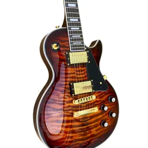 New Gibson Les Paul Custom Electric guitar in Brown Burst New Gibson Les Paul Custom Electric guitar in Brown Burst