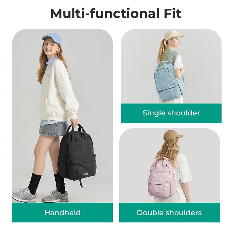 【NEW IN】BAGSMART Chic 15.8L Waterproof Casual College Backpack Fits 14.3" Laptop & 40 oz Water Bottle Lightweight 0.84lbs Travel Backpack for Adults TikTokShopHolidayHaul