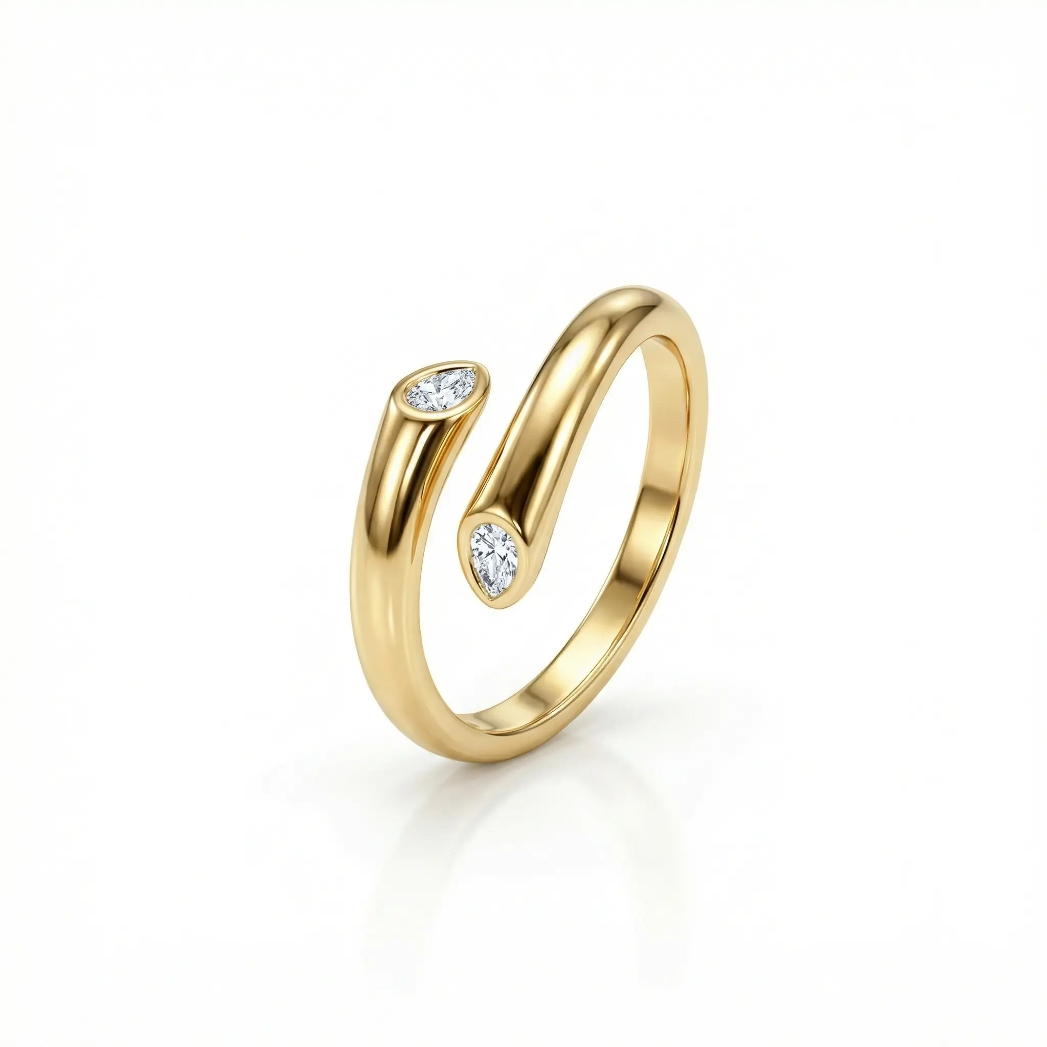 Minimalist 925 Sterling Silver Wrap-Around Ring - Thick 18K Gold/Rose Gold Plated Stacking Band, Hypoallergenic Nickel-Free Fine Handmade Jewelry, Gift-Ready Box, Birthday/Mother's Day Gift for Her
