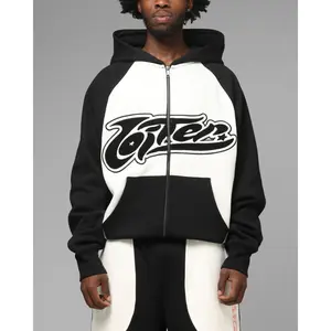 Loiter Jet Stream Zip Hoodie Black/White
