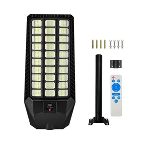 Solar Street Light Outdoor,  Flood Lamp, 3 Modes Motion Sensor Security Light for Yard Garden Road Garage, Solar Lights Outdoor Wall/Pole Mounted with Remote, IP65 Waterproof